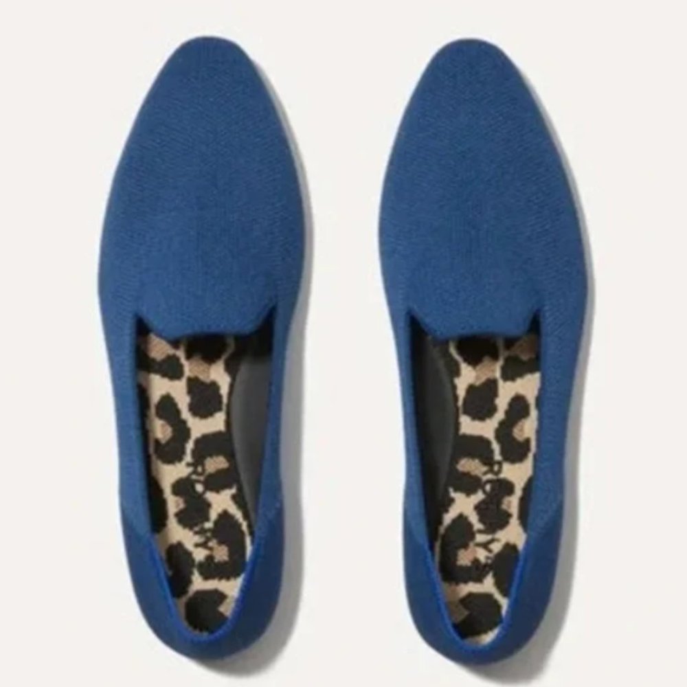 Rothy’s Almond Loafer Azure Blue Size 7 Like New
